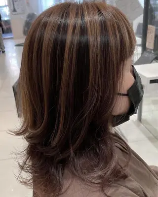 ミディアム カラー 神戸 大輝のヘアスタイル