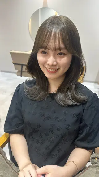 ミディアム カラー ヘアアレンジ topstylist 芳賀みなみのヘアスタイル