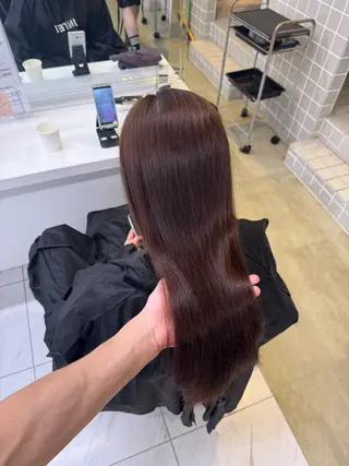 ミディアム カラー ヘアアレンジ SALOWIN藤沢店所属・艶カラー の達人のヘアスタイル