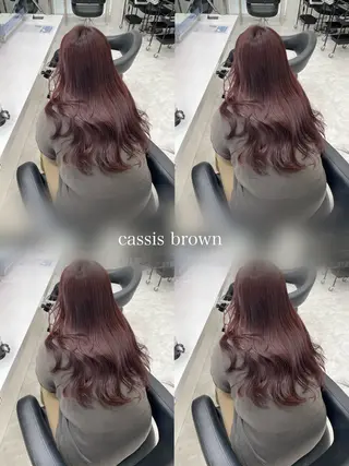 セミロング カラー ヘアアレンジ Ella所属・nana【艶髪】/ レイヤー/縮毛矯正のヘアスタイル