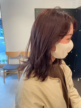 ミディアム カラー SALOWIN下北沢所属・hazuki 🌝のヘアスタイル