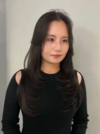 ロング カラー 💖韓国風💖 レイヤー/LISAのヘアスタイル