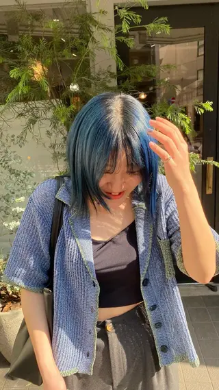 カラー 個性派ネイル シノのネイルデザイン