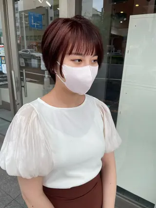 ショート カラー 高橋 みく/ minim 暖色のヘアスタイル