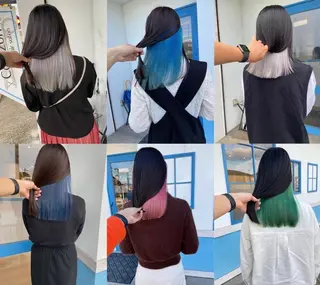 ロング カラー 辻川 真央のヘアスタイル