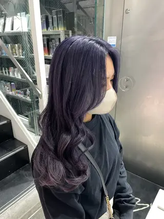 ロング カラー mao/天神ブリーチ ハイトーンカラーのヘアスタイル