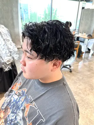 パーマ メンズ 骨格補正施術/メンズ 専門美容師/YUYAのヘアスタイル