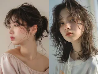 ミディアム 🌜 Lulu 🌛 公式/大通のヘアスタイル