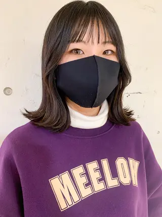 ミディアム カラー ヘアアレンジ yuka .のヘアスタイル