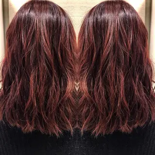 ミディアム box mico. mutsumiのヘアスタイル