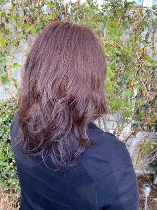 セミロング 永沼 真依のヘアスタイル