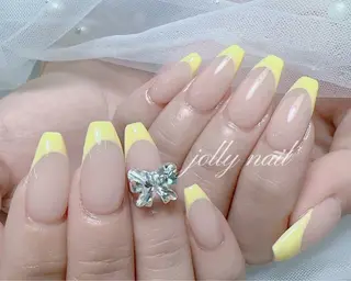 ネイル Jolly チップ長さだしのネイルデザイン