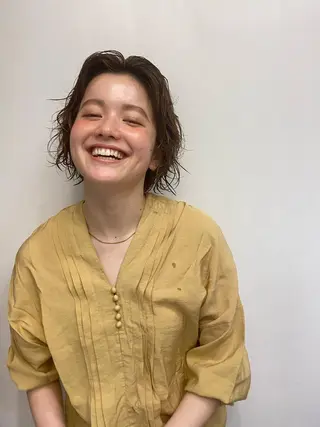 ショート パーマ ブルーモスクTOKYO所属・🌿ブルーモスク TOKYO🌿のヘアスタイル