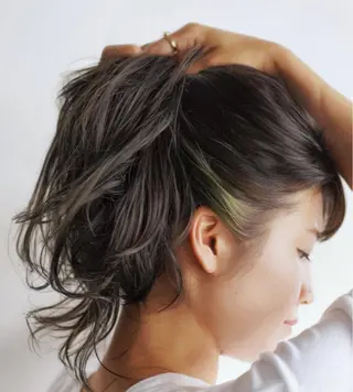 ミディアム カラー salon m ni サロンマーニ所属・久保田 一のヘアスタイル