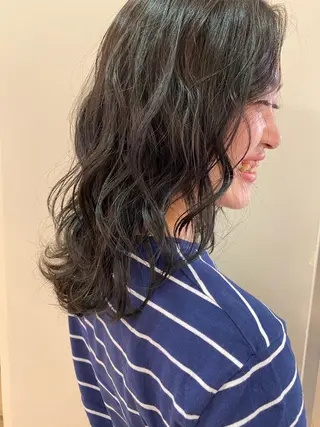 ミディアム カラー レイヤー/ウルフ🤎 mayo.のヘアスタイル