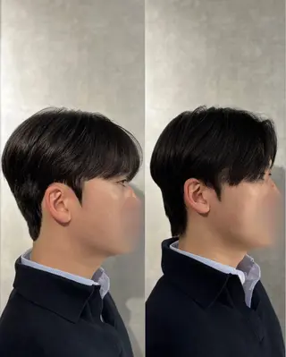 ショート パーマ メンズ 韓国メンズヘア/ ダウンパーマ/歩夢のヘアスタイル