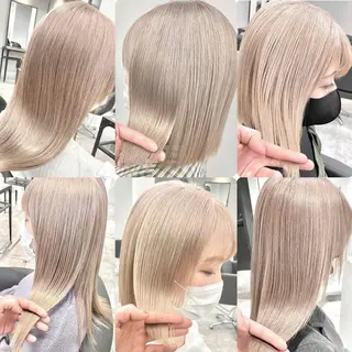 セミロング カラー MiL所属・✨ハイトーン✨ 濱田知孝のヘアスタイル