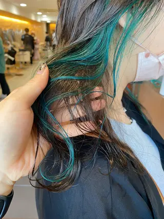 ミディアム カラー 透明感カラーブリーチ 🌼シゲモトアヤ🌼のヘアスタイル