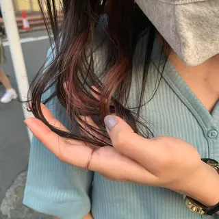 セミロング カラー ヘアアレンジ サナ🌱 切りっぱなしボブのヘアスタイル