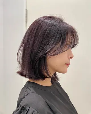 ショート カラー レイヤー/艶カラー /韓国ヘア/高松のヘアスタイル
