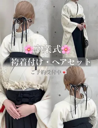 ヘアアレンジ monaヘアアレンジ 🎀/お呼ばれのヘアスタイル