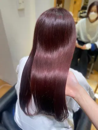 ロング カラー 縮毛矯正/レイヤー /ひかるのヘアスタイル