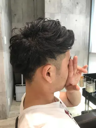 ショート カラー パーマ ヘアアレンジ メンズ キッズ ネイル マツエク・マツパ MODEK's西宮店 マネージャー神道有基のヘアスタイル