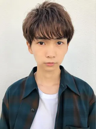 ショート メンズ🍃ナチュラル 韓国風ヘアRENのヘアスタイル