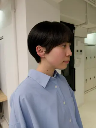 ショート ショートカット/ ベージュ/moekaのヘアスタイル