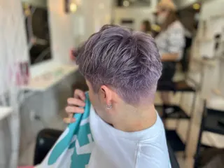 メンズ 💓Yuri💓 ハイトーン/デザインのヘアスタイル