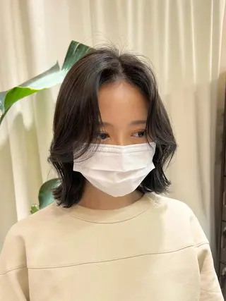ミディアム 【韓国風くびれヘア】 joule小木曽輝のヘアスタイル