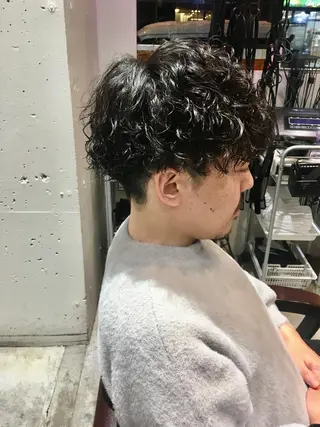 ショート パーマ メンズ 🦩パーマン🦩佐藤 航太のヘアスタイル