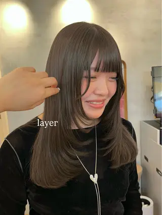 ミディアム 🫧レイヤー/暖色 /ベージュMAI🫧のヘアスタイル
