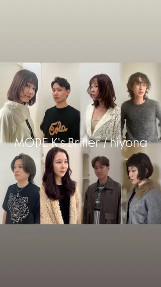 カラー パーマ 似合わせカット暖色 カラーhiyonaのヘアスタイル