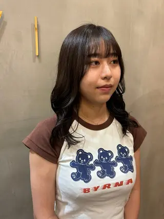 ミディアム A.Ｍ.hair所属・レイヤーカット/ 髪質改善/福本凌のヘアスタイル