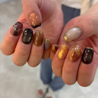 ネイル 栗田 ゆう子のネイルデザイン