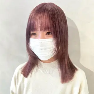 ミディアム カラー デザインカラー/パー マ🦖外岡咲希🦖のヘアスタイル
