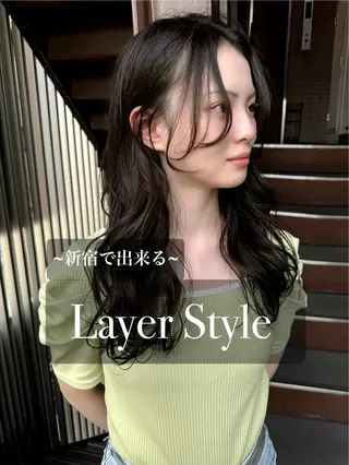 ロング 平 一裕のヘアスタイル