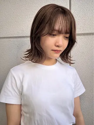 ミディアム カラー 🍒中川葵久美🍒 メンズ/パーマのヘアスタイル