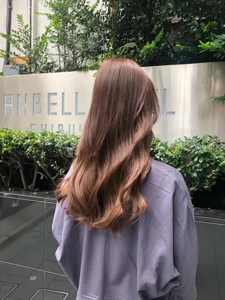 ロング カラー ボブ/縮毛矯正/ レイヤー/塚田のヘアスタイル