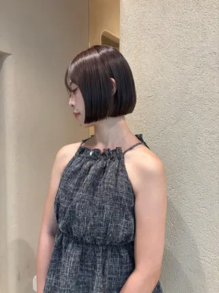 ショート カラー 🌼似合わせボブ .暖色🌼浅井 遥のヘアスタイル