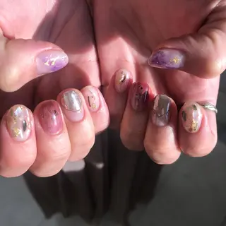 ショート カラー ネイル A85G ayakoのネイルデザイン