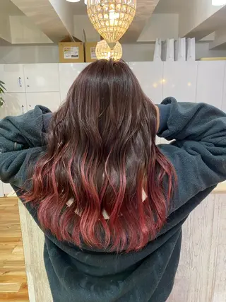 セミロング カラー ヘアアレンジ 久米 治仁のヘアスタイル