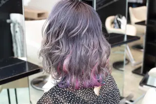 ミディアム カラー Re:ta Hair 飯田淳平のヘアスタイル