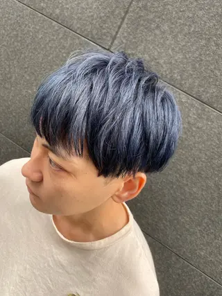 カラー メンズ メンズブリーチカラー /パーマ ごーた立川のヘアスタイル