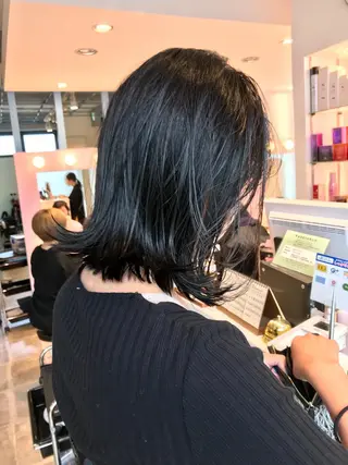 ミディアム 所渉/韓国レイヤー /ウルフカットのヘアスタイル