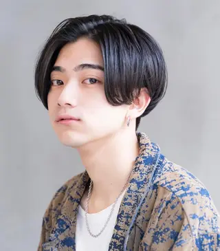 ショート カラー パーマ メンズ 新宿/韓国ヘア/ 髪質改善ストレートのヘアスタイル