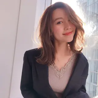 ミディアム イメチェンカット✂️ 錦糸町佐藤店長のヘアスタイル