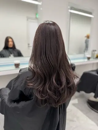 ロング カラー 透明感 カラーしゅうじのヘアスタイル