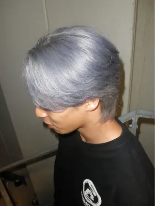 ショート カラー メンズ 原宿 艶カラー🫧 ちり🍎のヘアスタイル